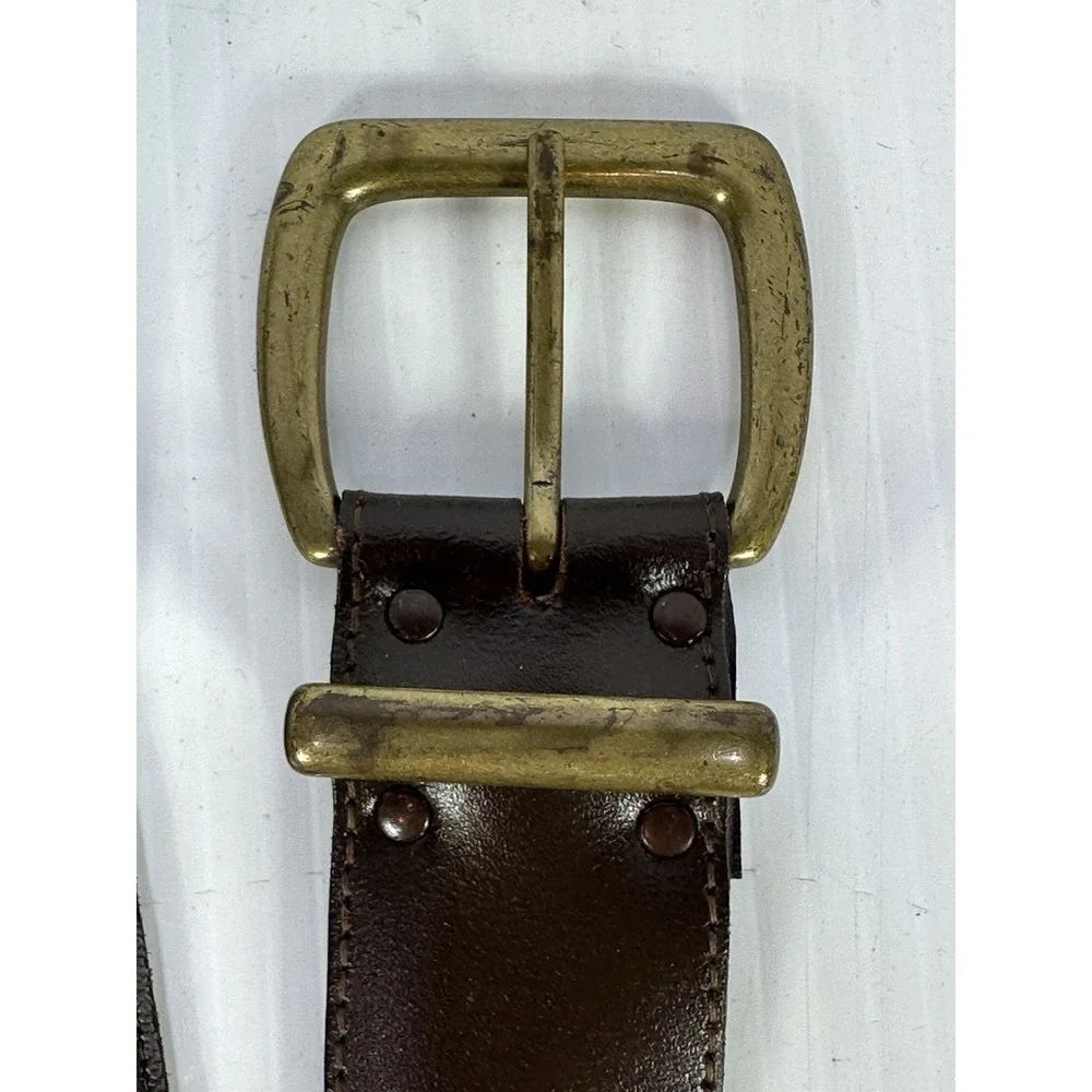 Vintage Ribco Brown Leather Belt Size‎ 32 Medium Made In USA